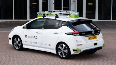 Nissan Leaf with evolvAD tech - rear