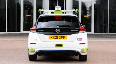 Nissan Leaf with evolvAD tech - full rear