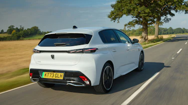 Peugeot E-308 - rear tracking white