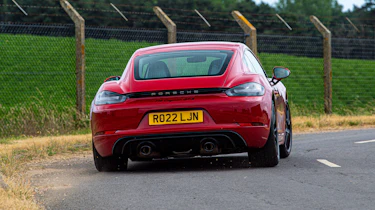 Porsche 718 Cayman GTS - rear cornering