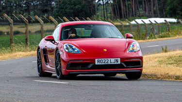 Porsche 718 Cayman GTS - front cornering