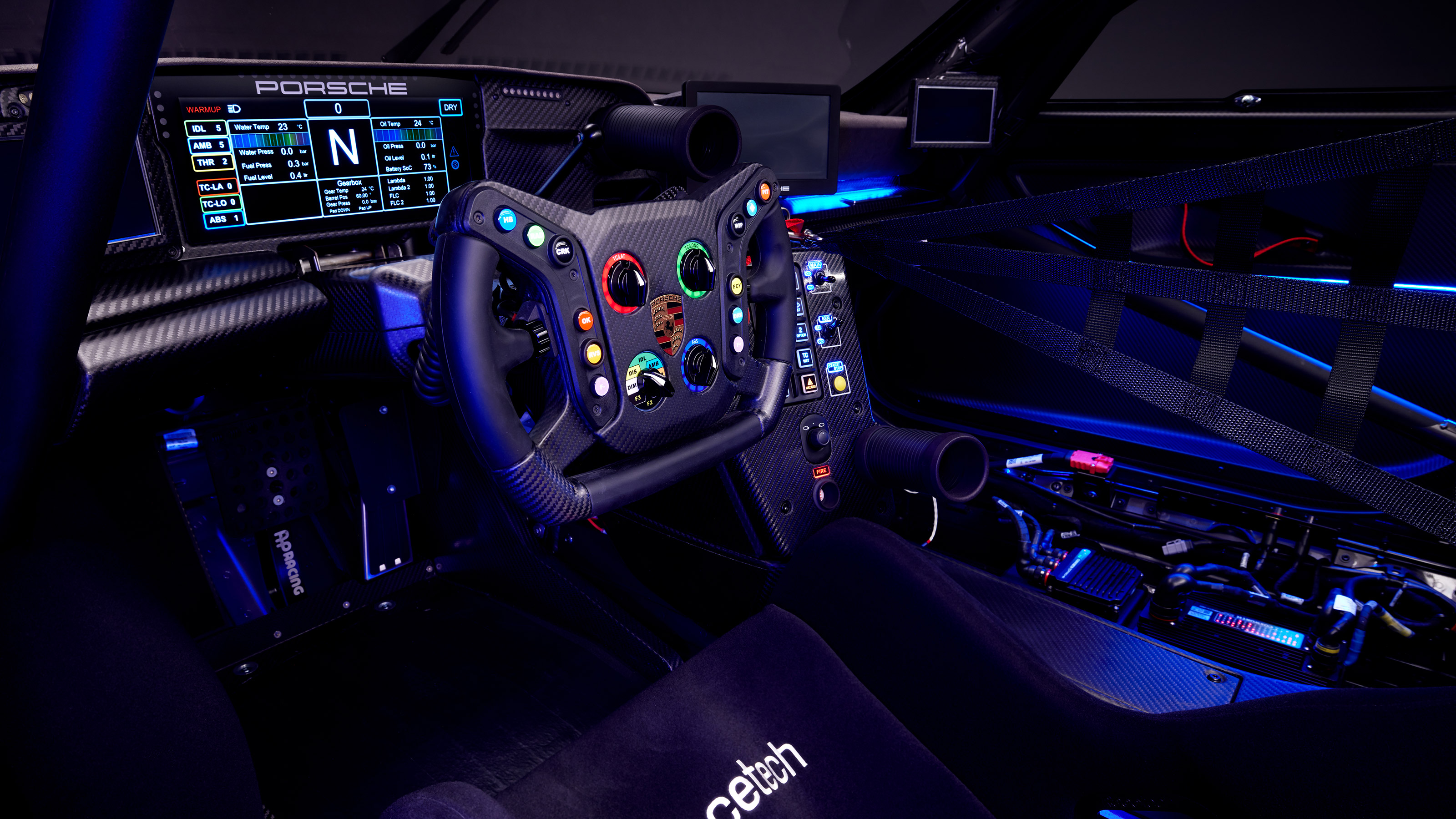 Porsche 911 GT3 R rennsport - dash