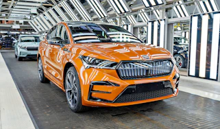 Skoda Enyaq production line