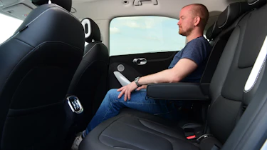 Auto Express chief reviewer Alex Ingram sitting in the back of the Smart #1