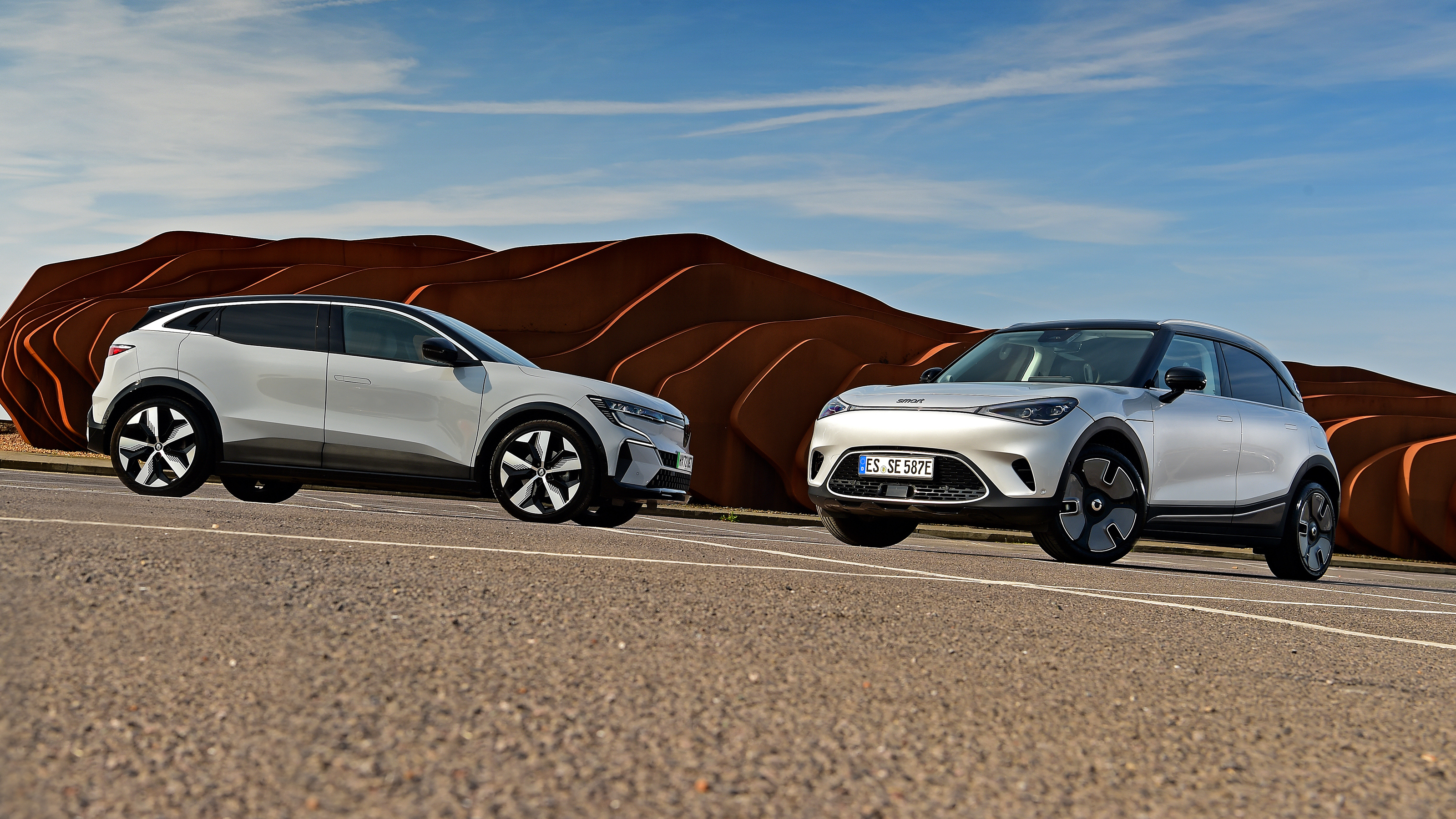 Smart #1 and Renault Megane E-Tech - side-by-side static