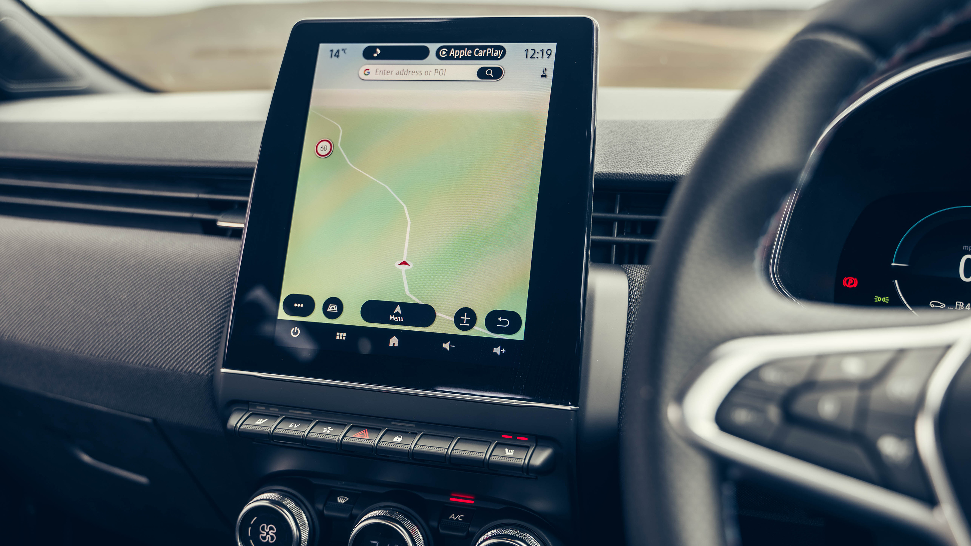 Renault Clio – infotainment screen