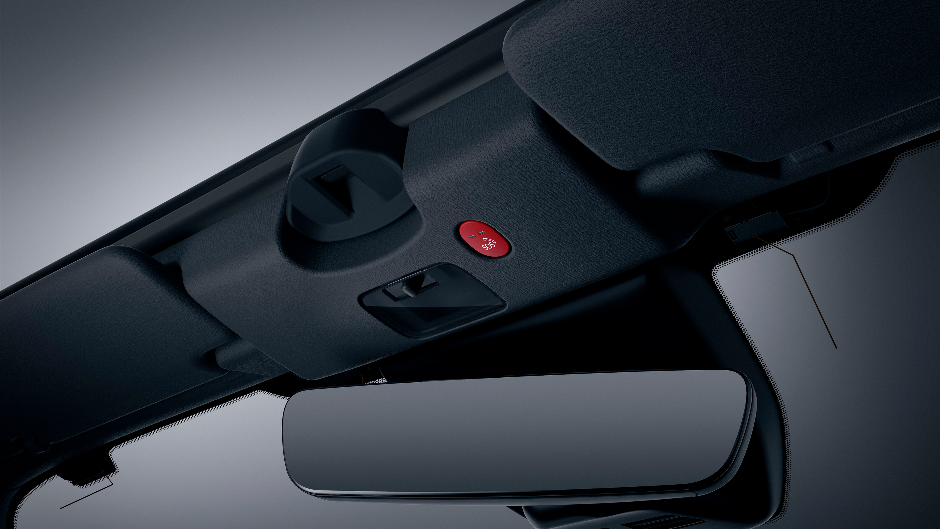 2024 Mazda MX-5 – rear view mirror and roof latch
