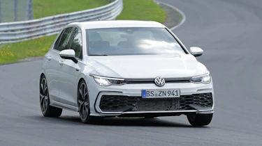 2024 Volkswagen Golf GTI testing at the Nurburgring - front cornering