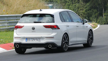 2024 Volkswagen Golf GTI testing at the Nurburgring - rear cornering