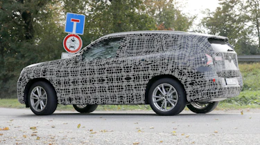 BMW X3 testing - rear quarter tracking