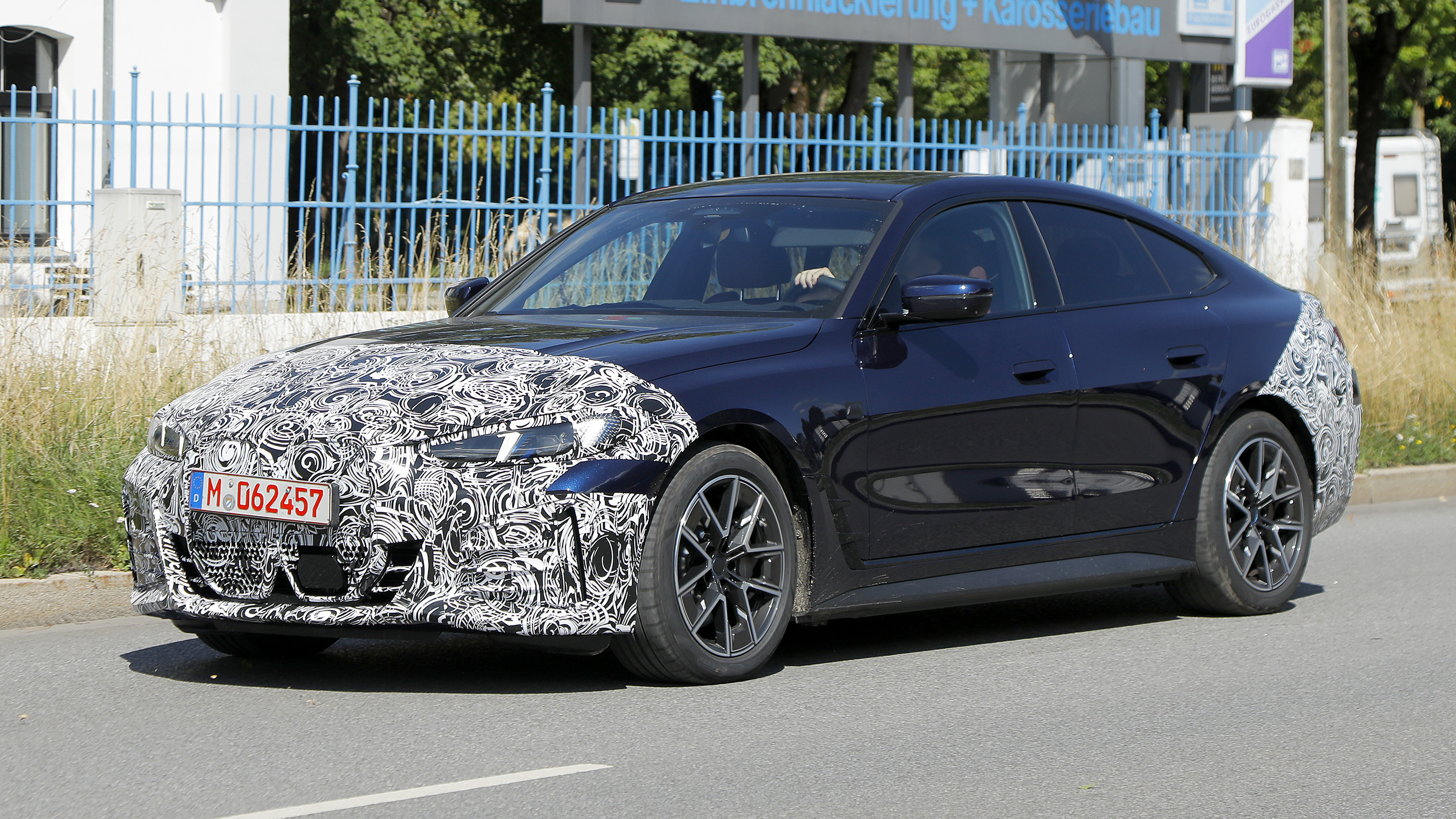Facelifted BMW i4 - front quarter