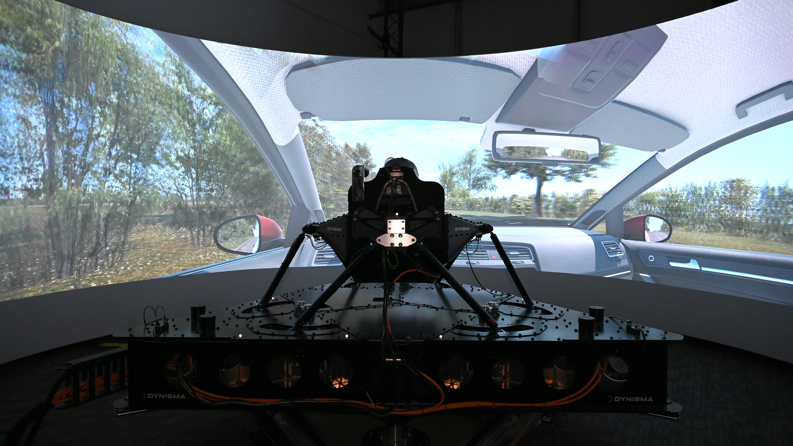 Dynisma driving simulator in operation