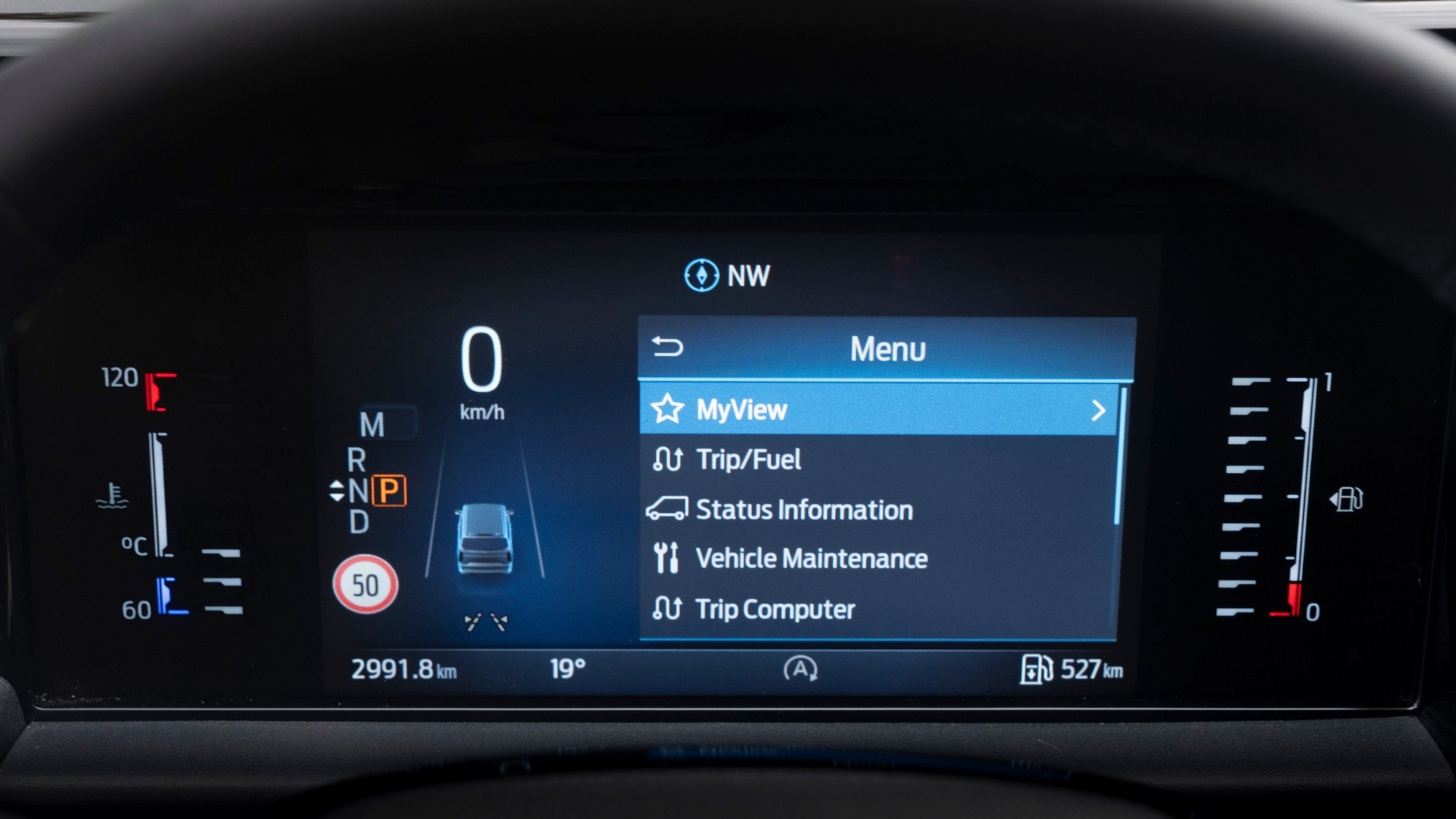 Ford Tourneo Custom - dials