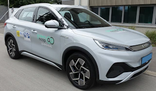 Green NCAP liveried BYD Atto 3