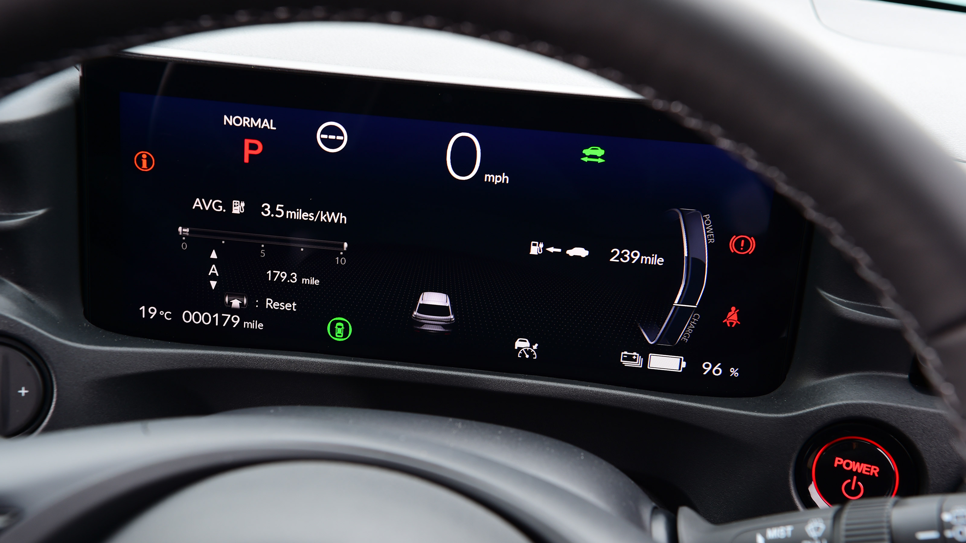 Honda eNy1 - dials