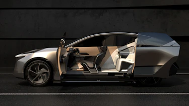 Lexus LF-ZL concept - side static (doors open)