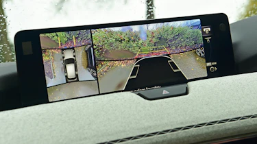 Mazda CX-60 - infotainment screen displaying reversing cameras