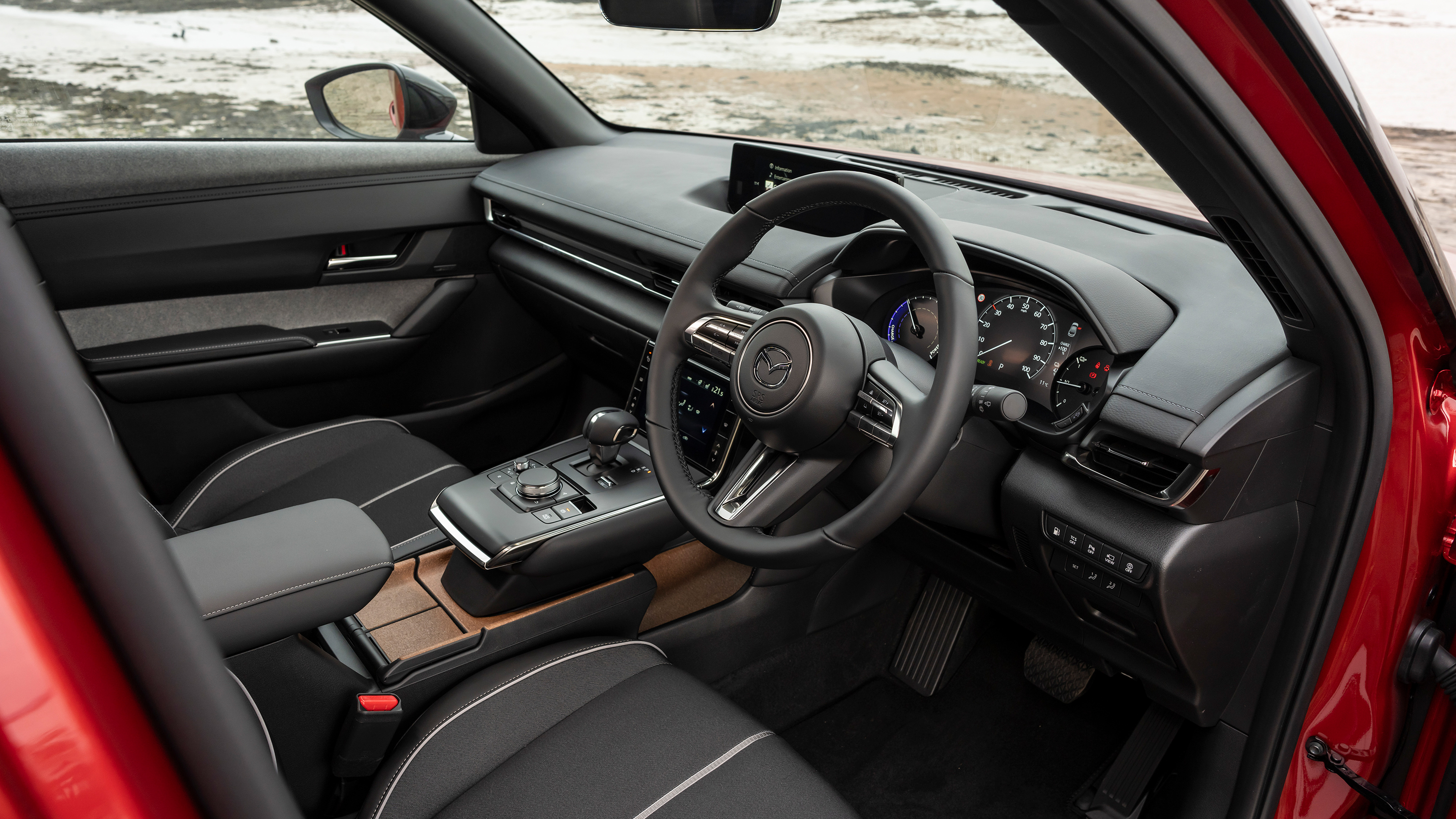 Mazda MX-30 R-EV - interior (driver's door view)