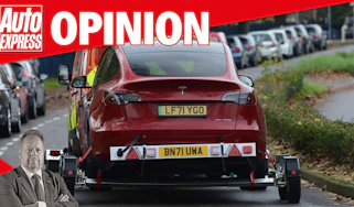 Opinion - Tesla towed