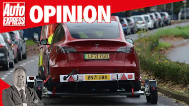 Opinion - Tesla towed