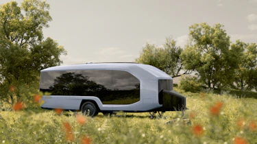 Pebble Flow caravan – right side