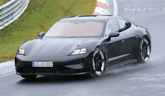 Porsche Taycan facelift - front tracking