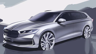 Skoda Superb estate sketches