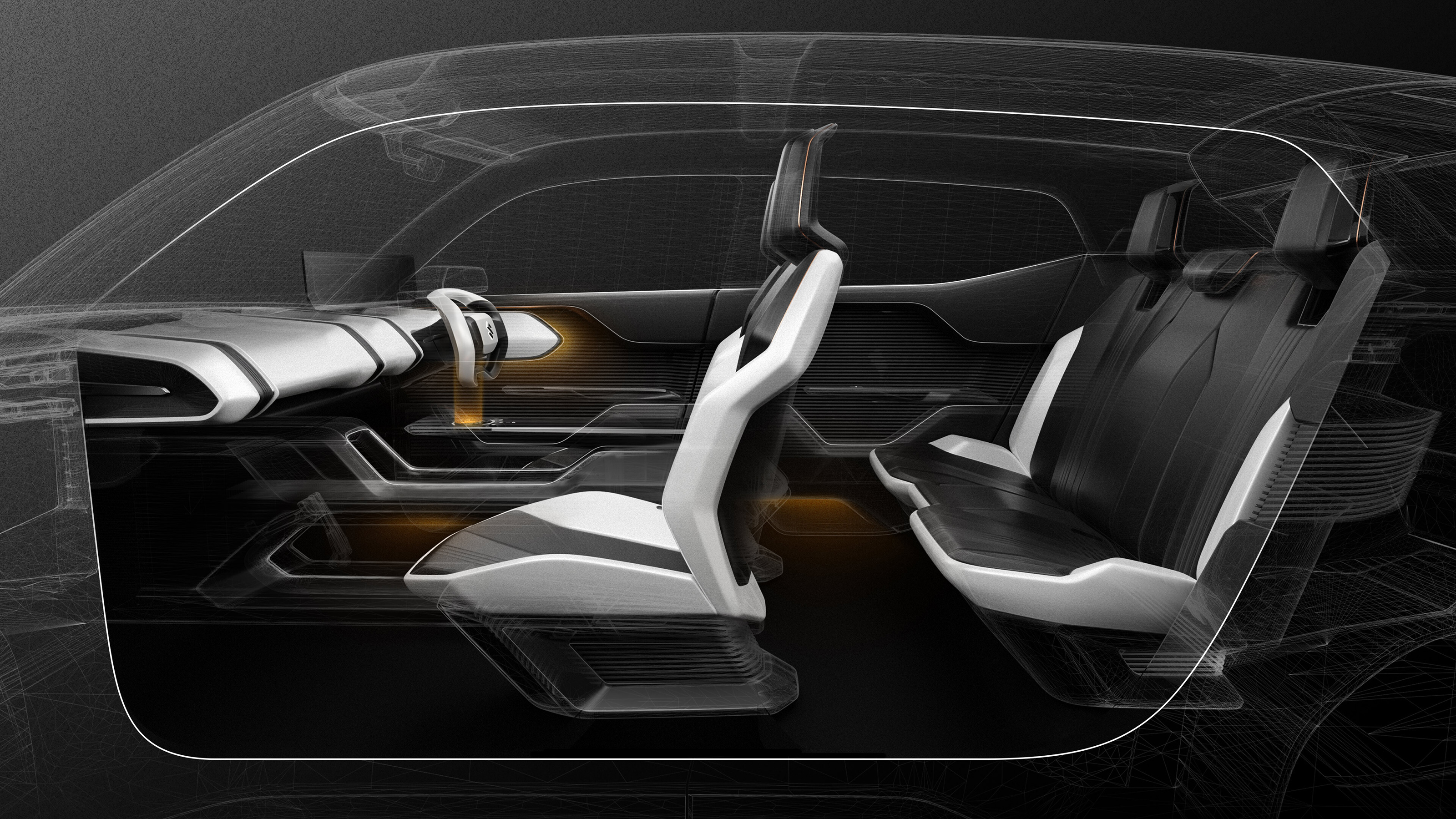 Suzuki eVX - interior sketch 