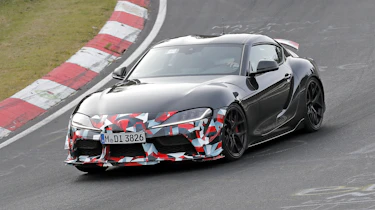 Toyota Supra GRMN (camouflaged) – front cornering