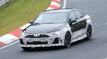 Audi RS 3 saloon (camouflaged) - front cornering