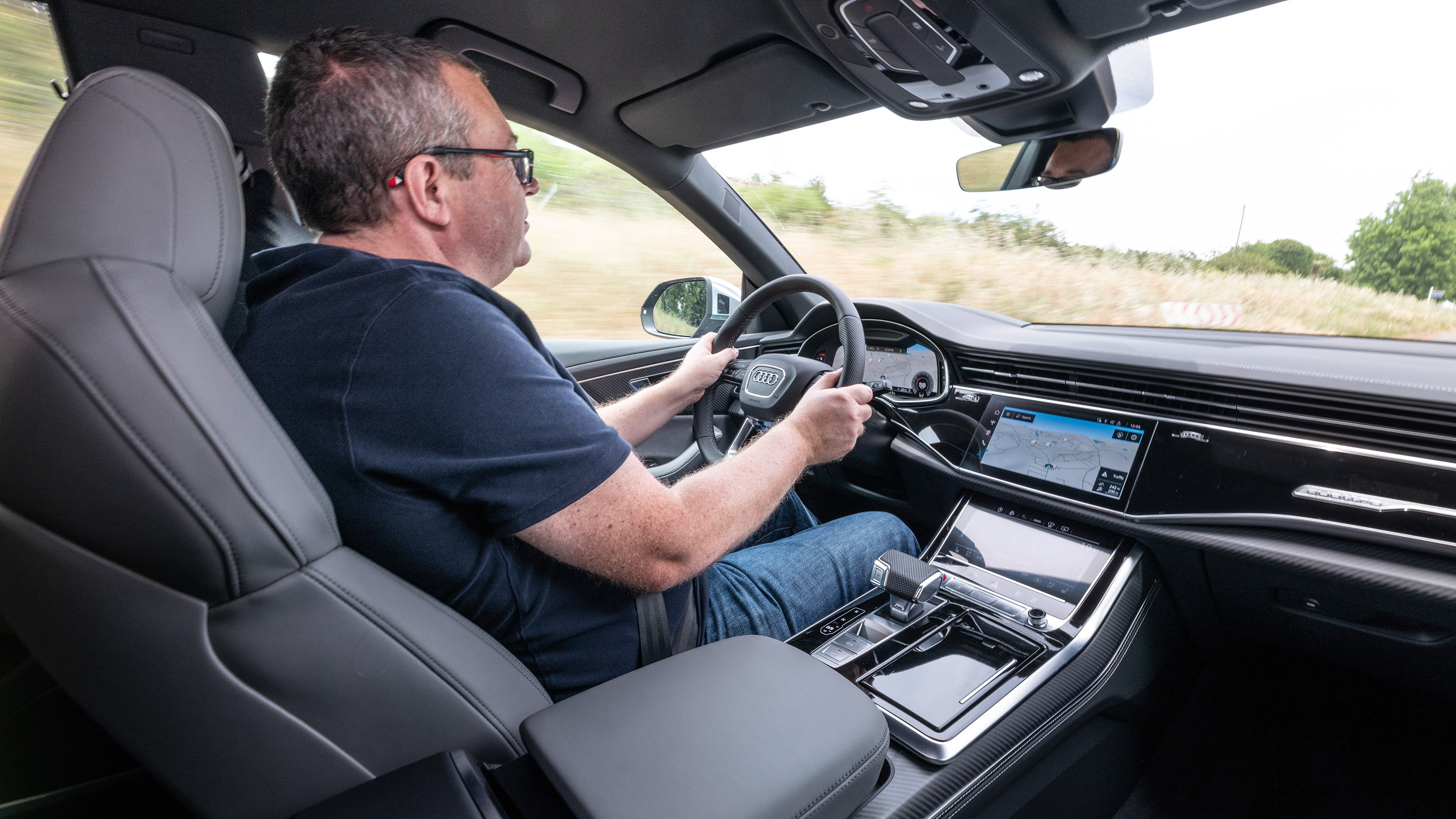 John McIlroy driving the Audi SQ8