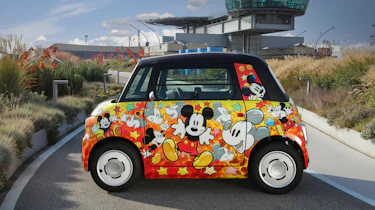 Fiat Topolino Disney special in 'Cavazzano' livery - side static