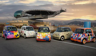 Fiat Topolino Disney tribute car collection - front static