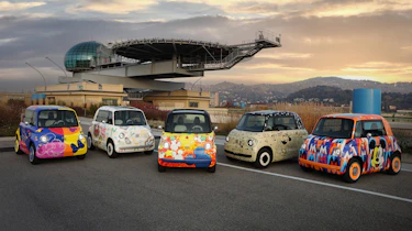 Fiat Topolino Disney tribute car collection - front static