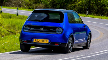 Honda e - rear action