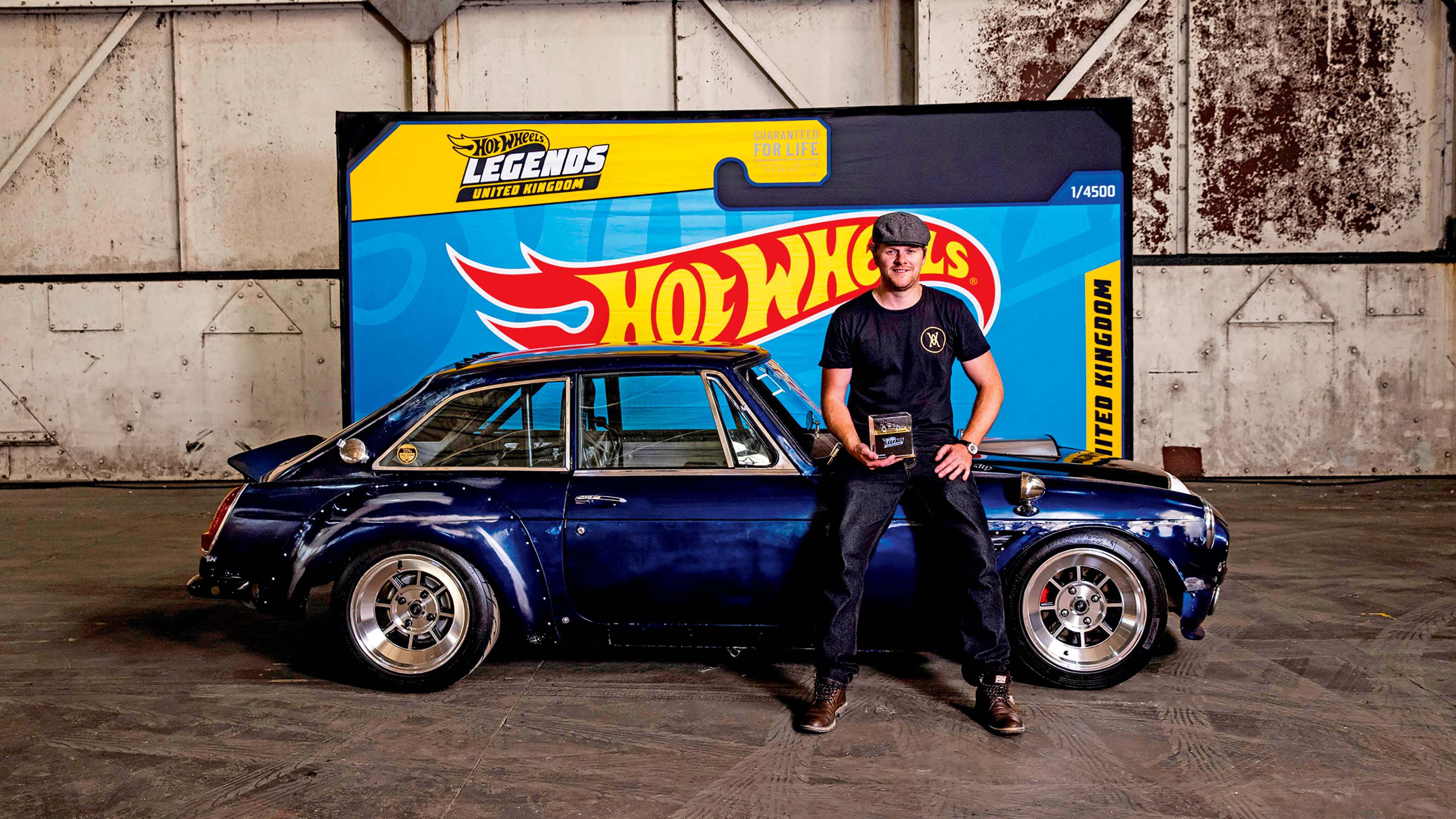 Michael Wallhead’s sitting on his 1979 MG ‘B-EAST’