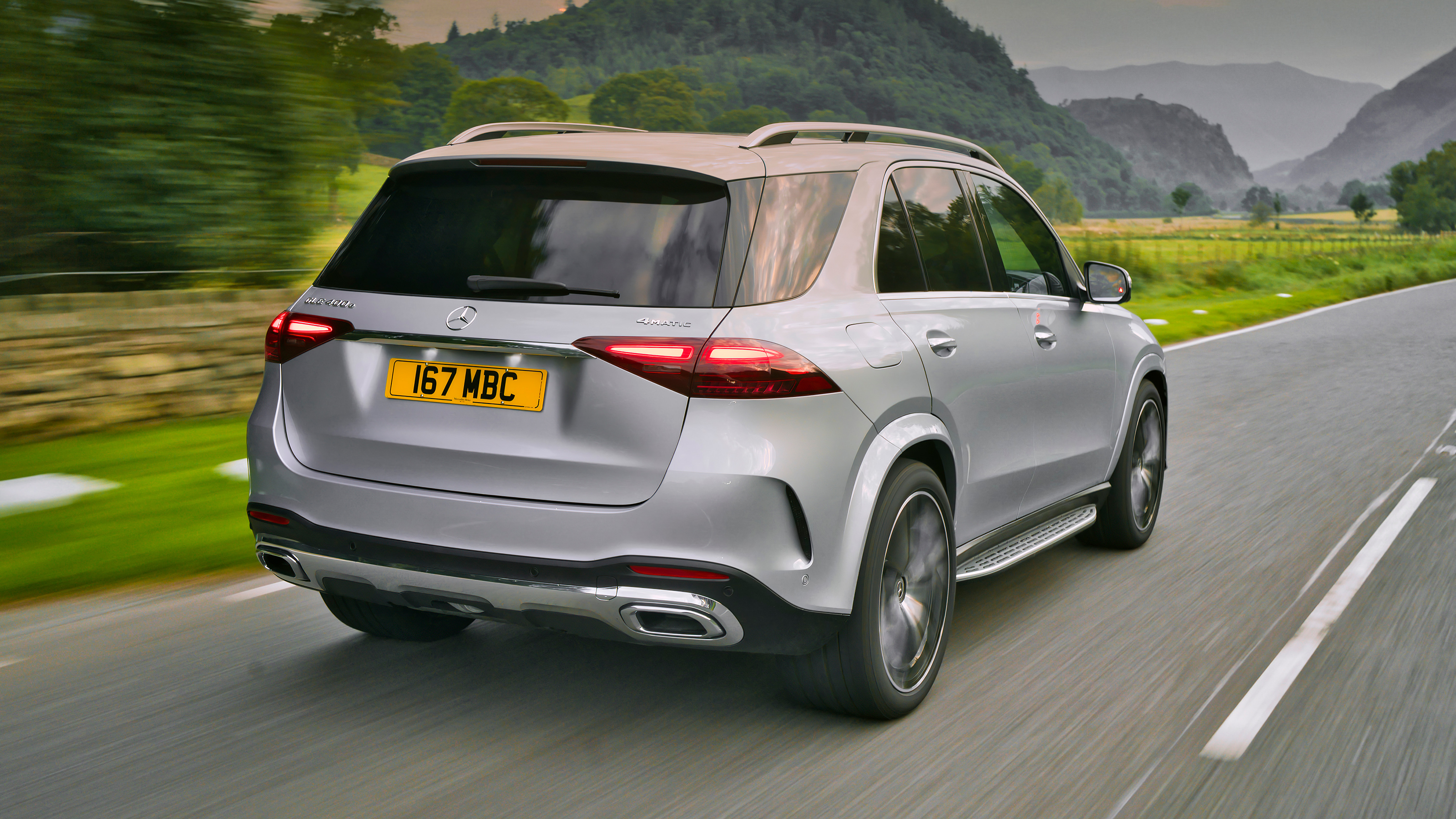 Mercedes GLE 400e - rear tracking
