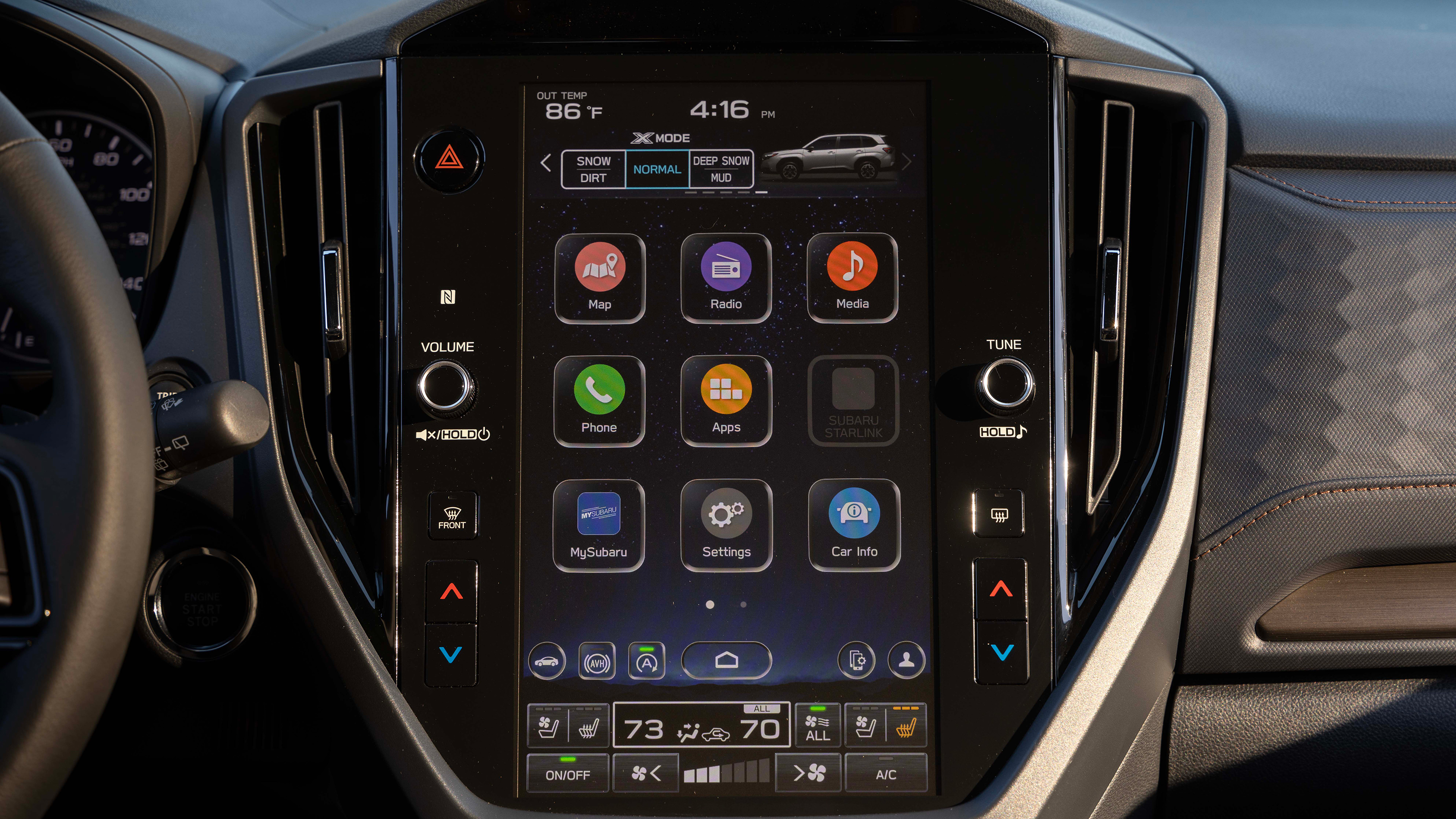 Subaru Forester - infotainment screen
