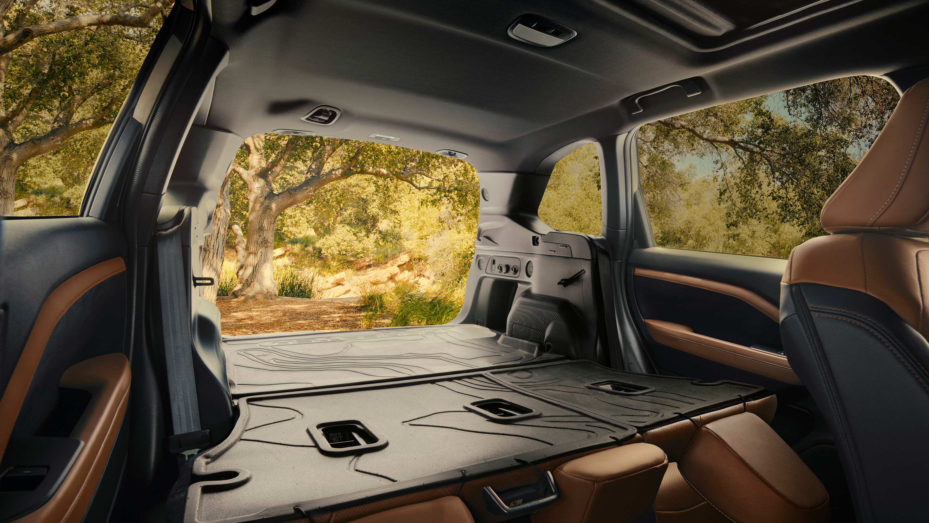 Subaru Forester - boot (interior view with rear seats folded)