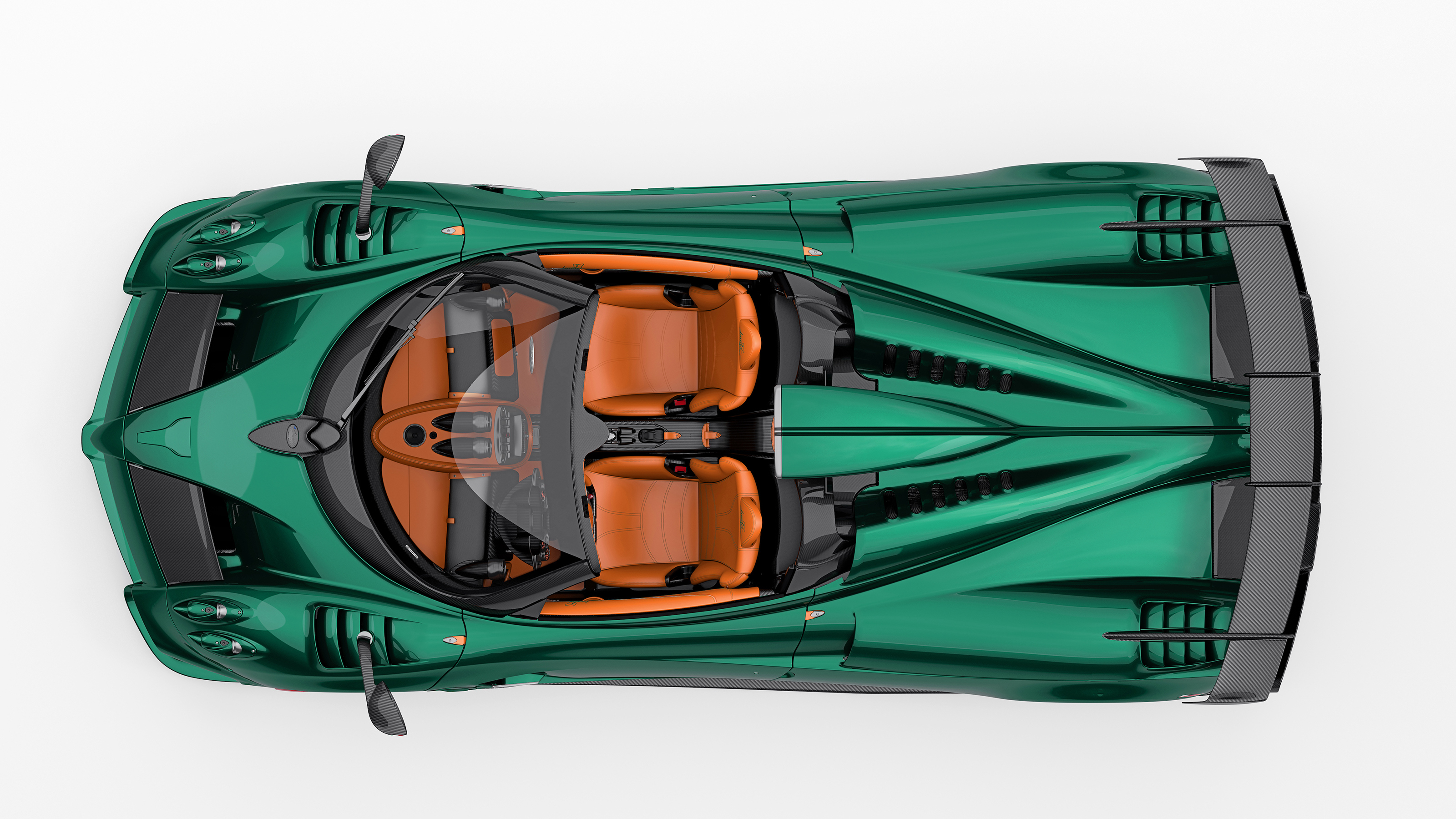 Pagani Imola Roadster - birdseye shot