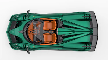 Pagani Imola Roadster - birdseye shot