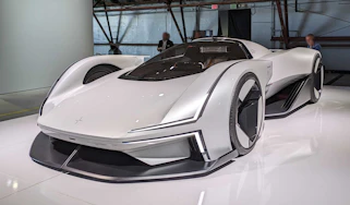 Polestar supercar - front static on showstand