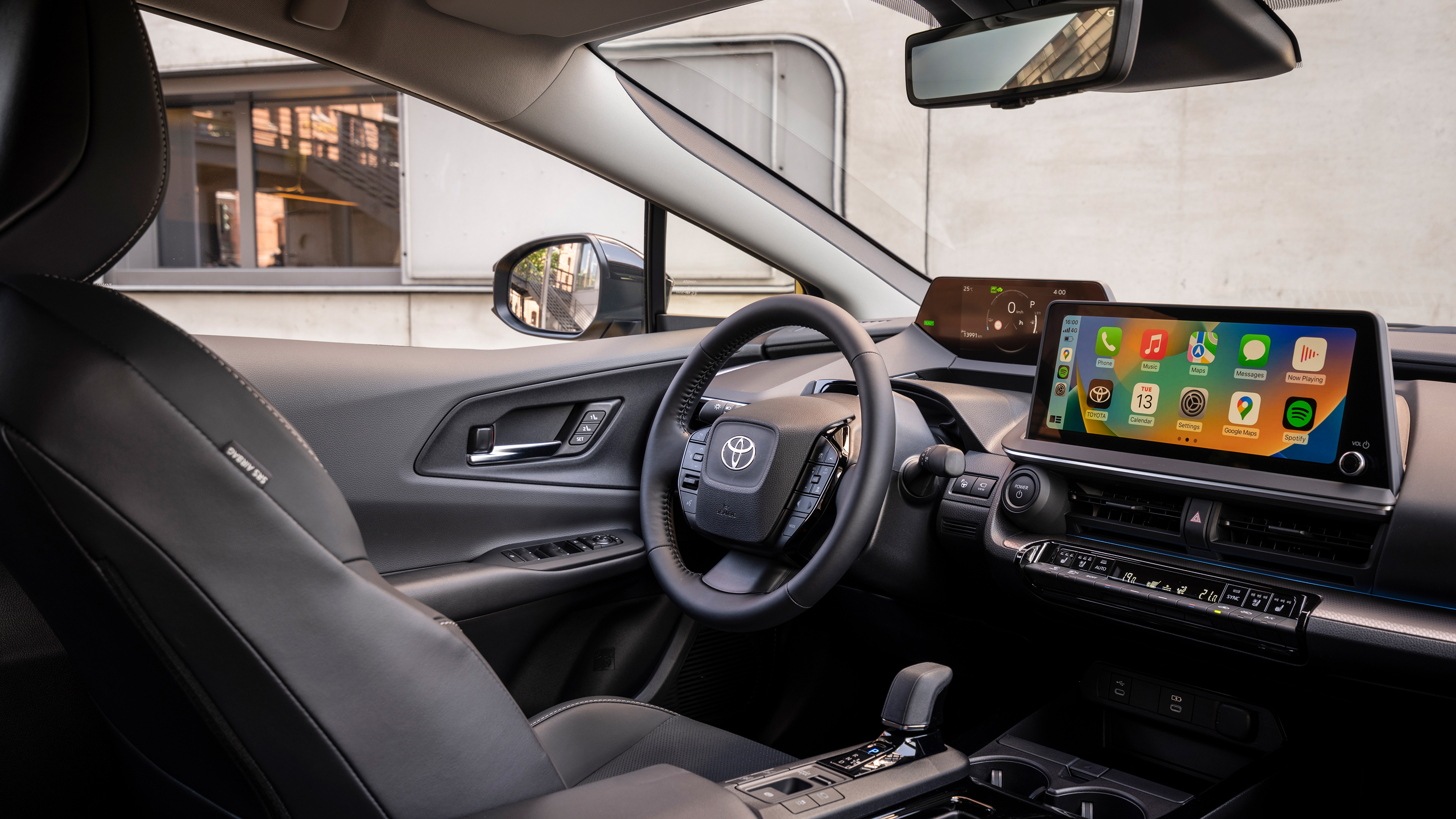 2023 Toyota Prius PHEV - driver's seat and steering wheel