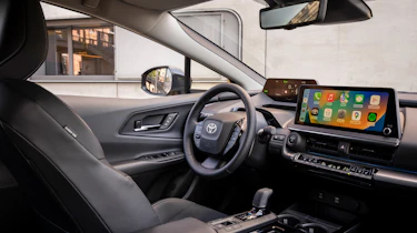 2023 Toyota Prius PHEV - driver's seat and steering wheel