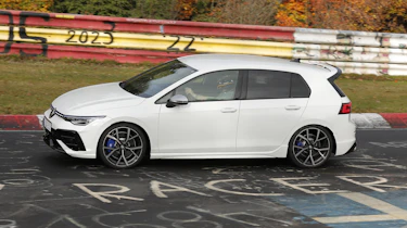 Volkswagen Golf R hatchback Mk8.5 test car - side action