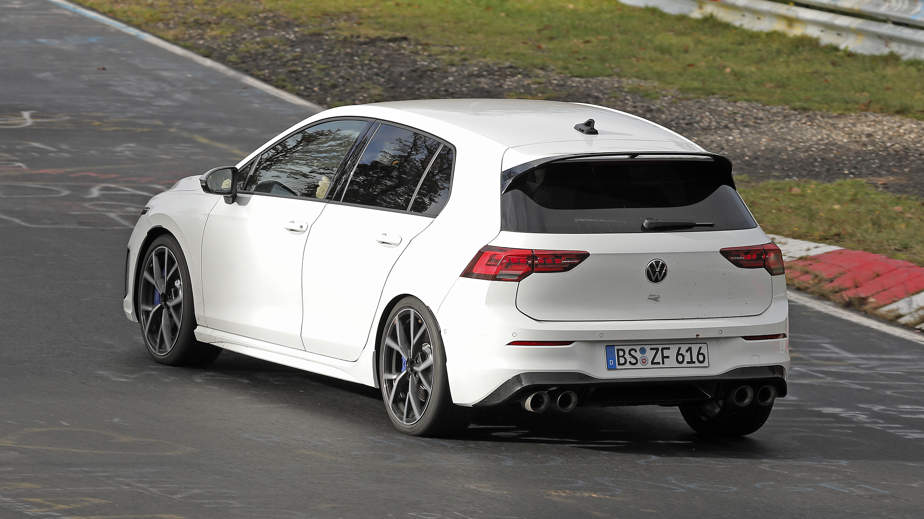 Volkswagen Golf R hatchback Mk8.5 test car - rear cornering
