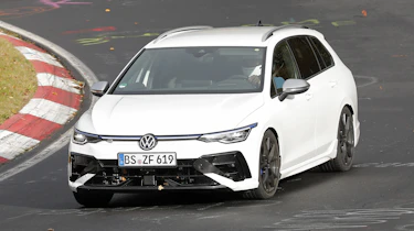 Volkswagen Golf R estate Mk8.5 test car - front cornering