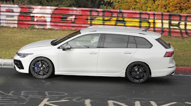 Volkswagen Golf R estate Mk8.5 test car - side action