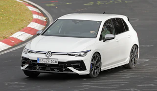 Volkswagen Golf R hatchback Mk8.5 test car - front cornering