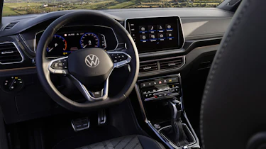 2024 Volkswagen T-Cross - steering wheel and infotainment screen